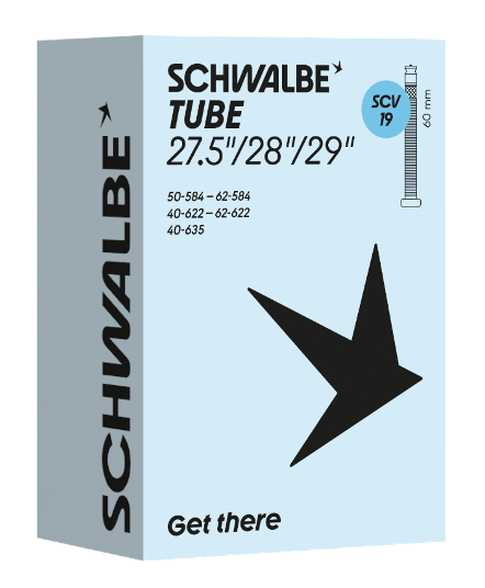 Schwalbe CLIK Bike Tube SCV19 40/62-584/622 IB 60mm