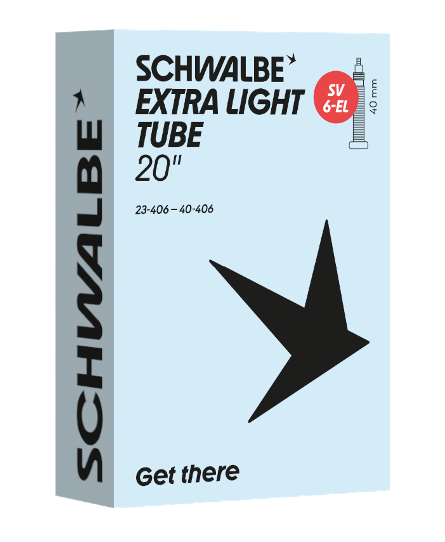 Schwalbe SV6 Extra Light Presta Tube 20" x 0.9 70g 40mm