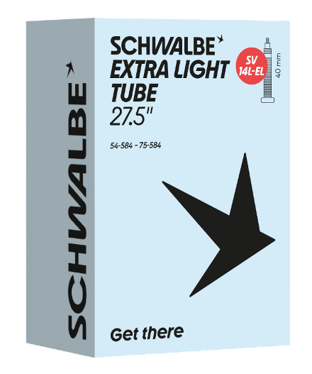Schwalbe SV14 Extra Light Presta Tube 27.5" x 2.1 200g 40mm