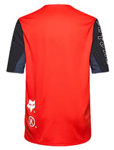 Fox Defend Short Sleeve Jersey Elevated Flo Red BACK