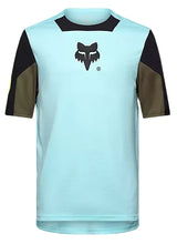 Fox Defend Short Sleeve Jersey Elevated Light Blue FRONT