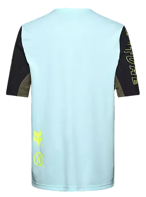 Fox Defend Short Sleeve Jersey Elevated Light Blue BACK