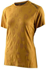 TLD Womens LILIUM SS JERSEY JACQUARD - HONEY FRONT