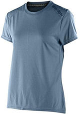 TLD Womens LILIUM SS JERSEY HEATHER - SMOKE BLUE FRONT