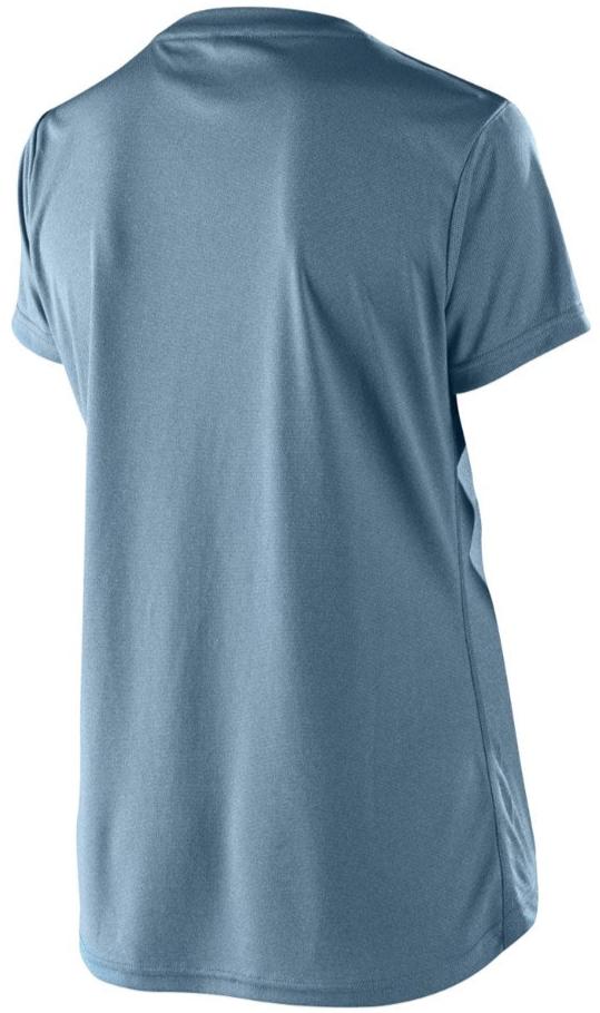 TLD Womens LILIUM SS JERSEY HEATHER - SMOKE BLUE BACK