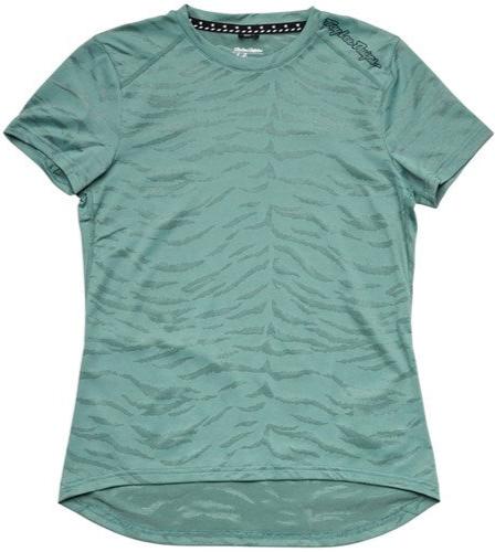 TROY LEE DESIGNS 24.1 Womens LILIUM SS JERSEY TIGER JACQUARD - STEEL GREEN 