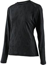 TLD Womens LILIUM LS JERSEY JACQUARD - BLACK FRONT