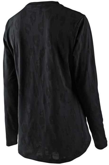 TLD Womens LILIUM LS JERSEY JACQUARD - BLACK BACK
