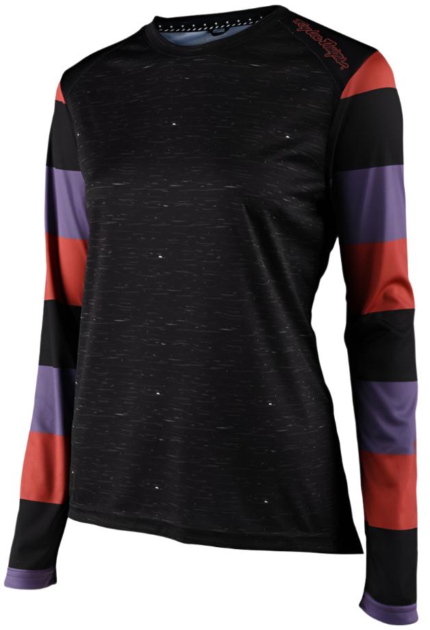 TLD Womens LILIUM LS JERSEY RUGBY - BLACK FRONT