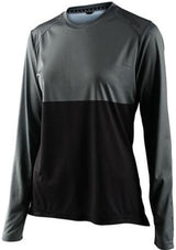 TLD Womens LILIUM LS JERSEY BLOCK - GREEN / BLACK FRONT