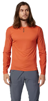 Fox Flexair Pro Long Sleeve Jersey Atomic Orange FRONT FACING MODEL