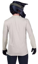 Fox Flexair Pro Long Sleeve Jersey Vintage White BACK FACING MODEL 