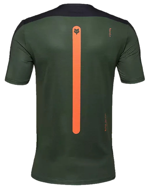 Fox Flexair Aviation SS Jersey Dark Sage  BACK
