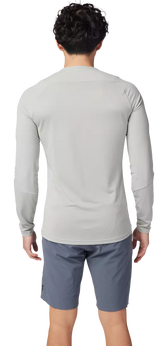Fox Flexair Ascent LS Jersey Grey Vintage FRONT FACING MODEL
