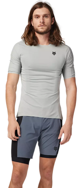 Fox Flexair Ascent SS Jersey Grey Vintage FRONT FACING MODEL