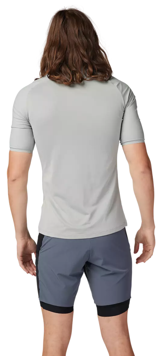 Fox Flexair Ascent SS Jersey Grey Vintage BACK FACING MODEL