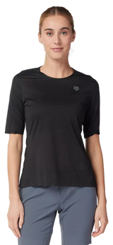 Fox Womens Flexair Ascent SS Jersey Black