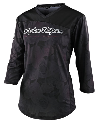 TROY LEE DESIGN Womens MISCHIEF 3/4 FLORAL BLACK