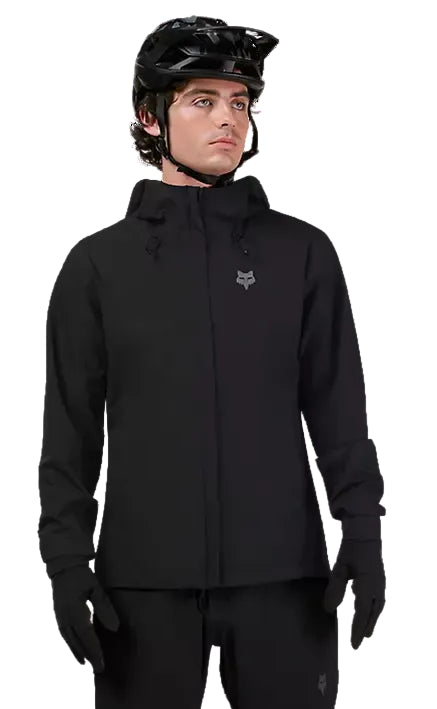 Fox Ranger Water Jacket Black FRONT FACING MODEL