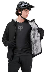 Fox Ranger Water Jacket Black FRONT FACING MODEL
