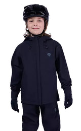 Fox Youth Ranger Water Jacket Black FRONT FACING MODEL