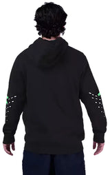 Fox Shield Fleece Pullover Black BACK FACING MODEL
