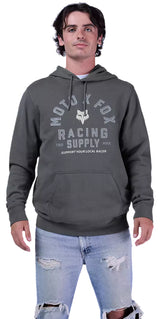 Fox Local Racer Fleece Pullover Dark Shadow FRONT FACING MODEL