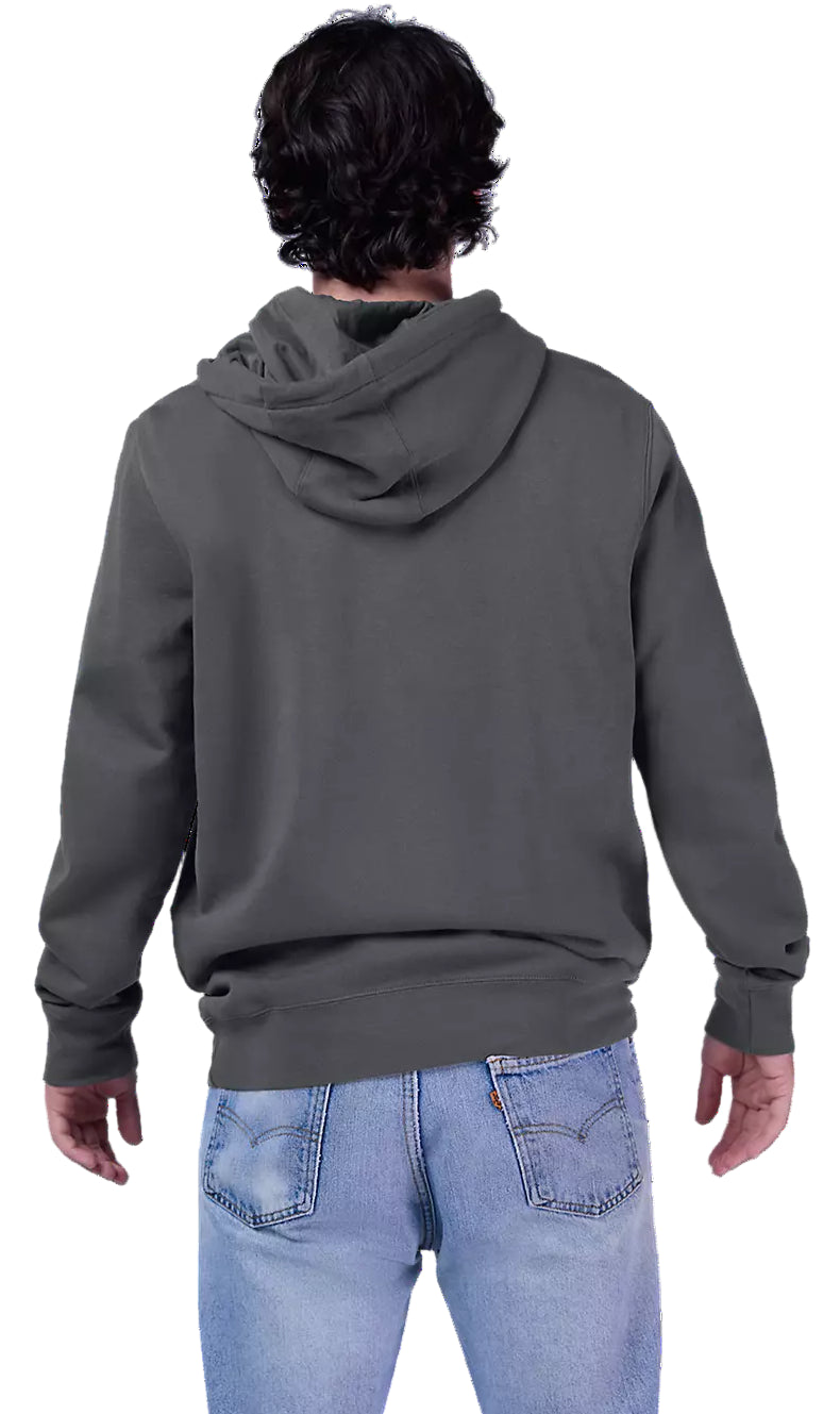 Fox Local Racer Fleece Pullover Dark Shadow BACK FACING MODEL