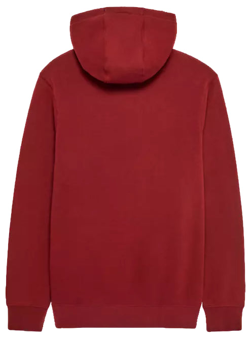 Fox Banner Fleece Pullover Rust BACK 
