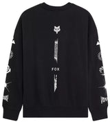 Fox Image Cosmo Oversized Fleece Crew Black BACK 