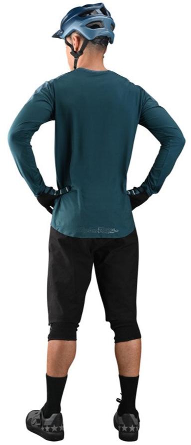TROY LEE DESIGNS DRIFT LS JERSEY LIGHT - MARINE BACK FACING MODEL