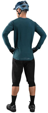 TROY LEE DESIGNS DRIFT LS JERSEY LIGHT - MARINE BACK FACING MODEL