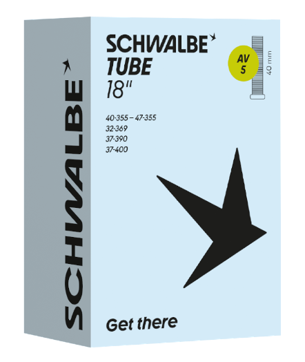 Schwalbe AV5 Schrader Tube 18" x 1.25 95g 40mm