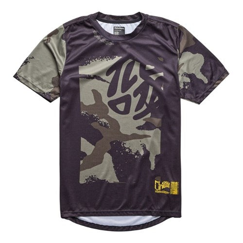 Troy Lee Designs 24.1 FLOWLINE SS Youth CONFINED BLACK