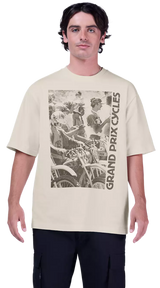 Fox Checkered SS Premium Tee Cardinal FRONT FACING MODEL 