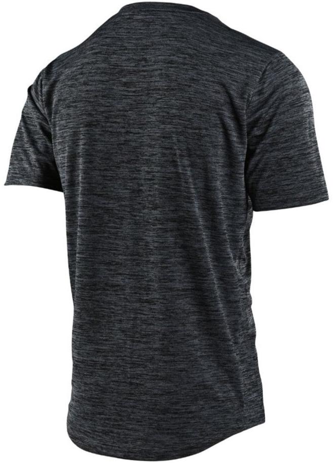 TLD FLOWLINE SS Youth JERSEY STATION HEATHER - BLACK / TANG BACK