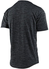 TLD FLOWLINE SS Youth JERSEY STATION HEATHER - BLACK / TANG BACK