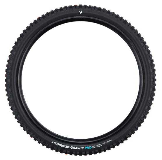 Schwalbe Eddy Current 27.5 x 2.50 Gravity PRO Radial Soft Compound Tubeless Tyre