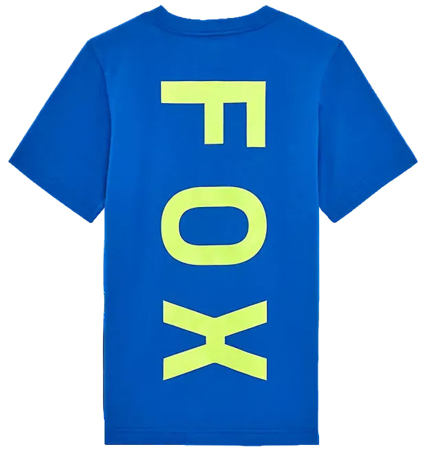 Fox Youth Spire Short Sleeve Tee Blue BACK
