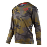 Troy Lee Designs 24.1 Flowline LS Youth Jersey Spray Camo Army