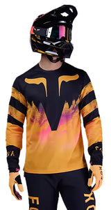 Fox Ranger LS Jersey Kairos Tangerine FRONT FACING MODEL