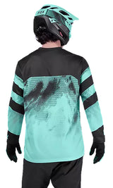 Fox Ranger LS Jersey Kairos Turquoise BACK FACING MODEL