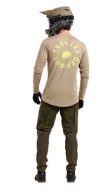 Troy Lee Designs Ruckus LS Ride Tee 25.2 The Fuzz Timber BACK FACING MODEL