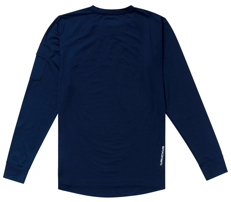 Troy Lee Designs Ruckus Long Sleeve Ride Tee 25.2 Gravity Club Midnight BACK