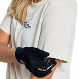 Troy Lee Designs Womens Lilium Ride Short Sleeve Tee Signature Pumice DETAILS