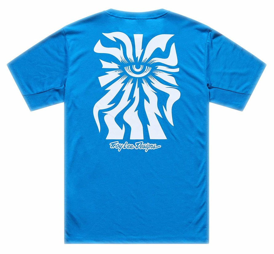 Troy Lee Designs Skyline Ride Short Sleeve Tee One Eye Aero Blue BACK