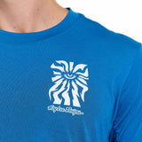 Troy Lee Designs Skyline Ride Short Sleeve Tee One Eye Aero Blue DETAILS