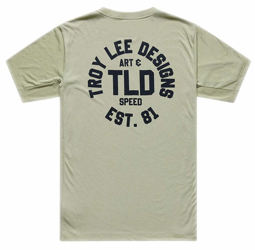 Troy Lee Designs Skyline Ride Short Sleeve Tee Stamps Sage BACK