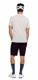 Troy Lee Designs Skyline Ride Short Sleeve Tee Signature Pumice BACK FACING MODEL