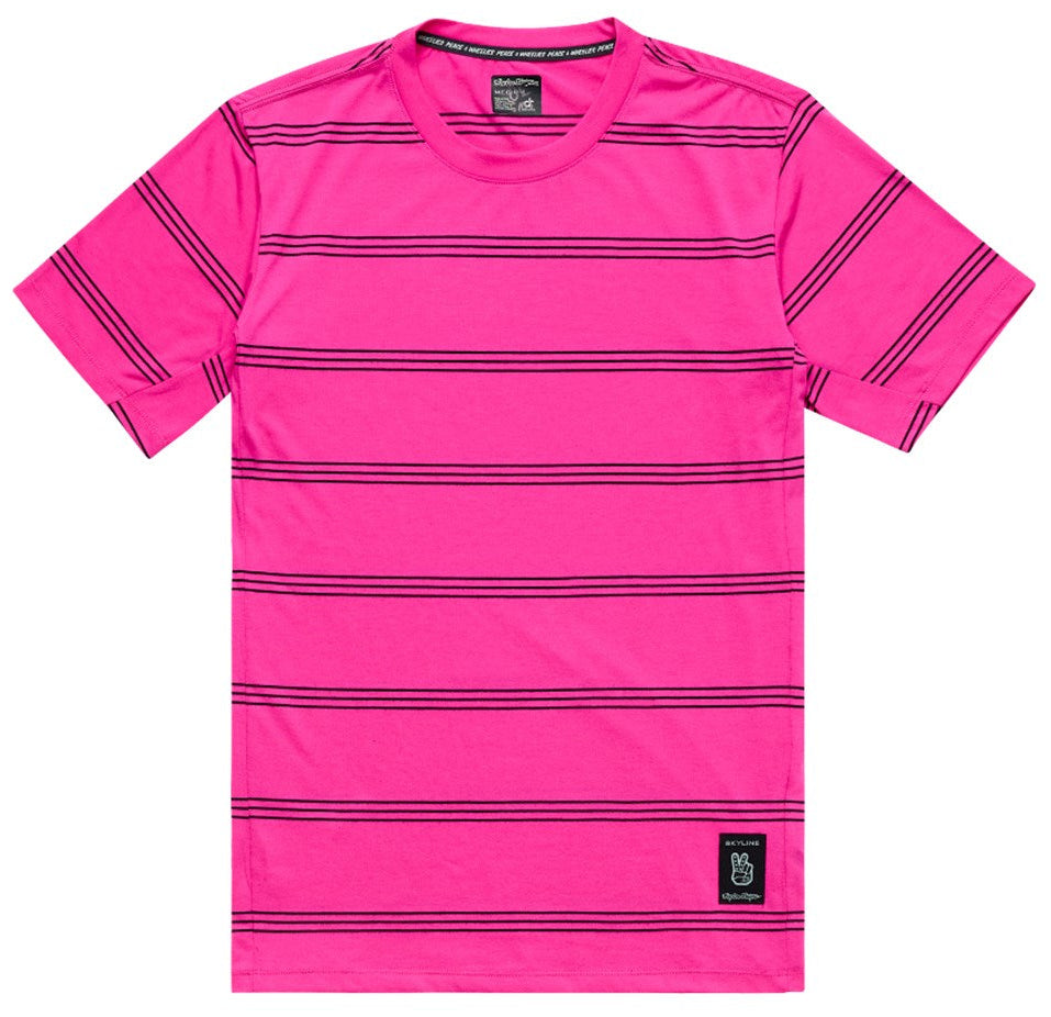Troy Lee Designs Skyline SS Ride Tee 25.2 Washed Out Party Pink FRONT